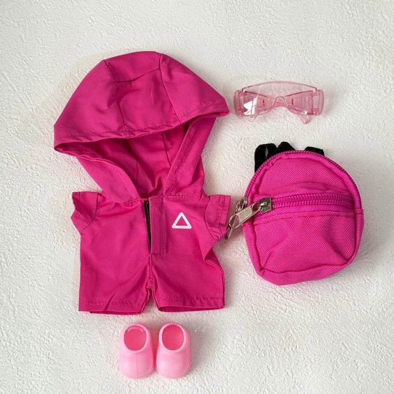 Plush Doll Outfit Squid Jumpsuit Milk Tea Cup Bag Labubu - ToylandEU