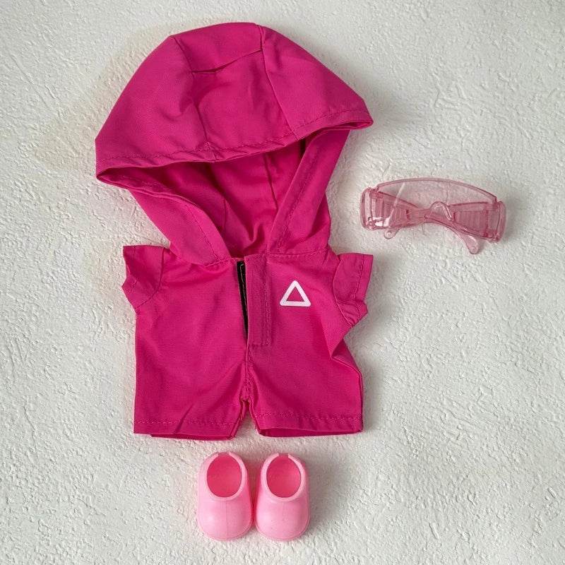 Plush Doll Outfit Squid Jumpsuit Milk Tea Cup Bag Labubu - ToylandEU