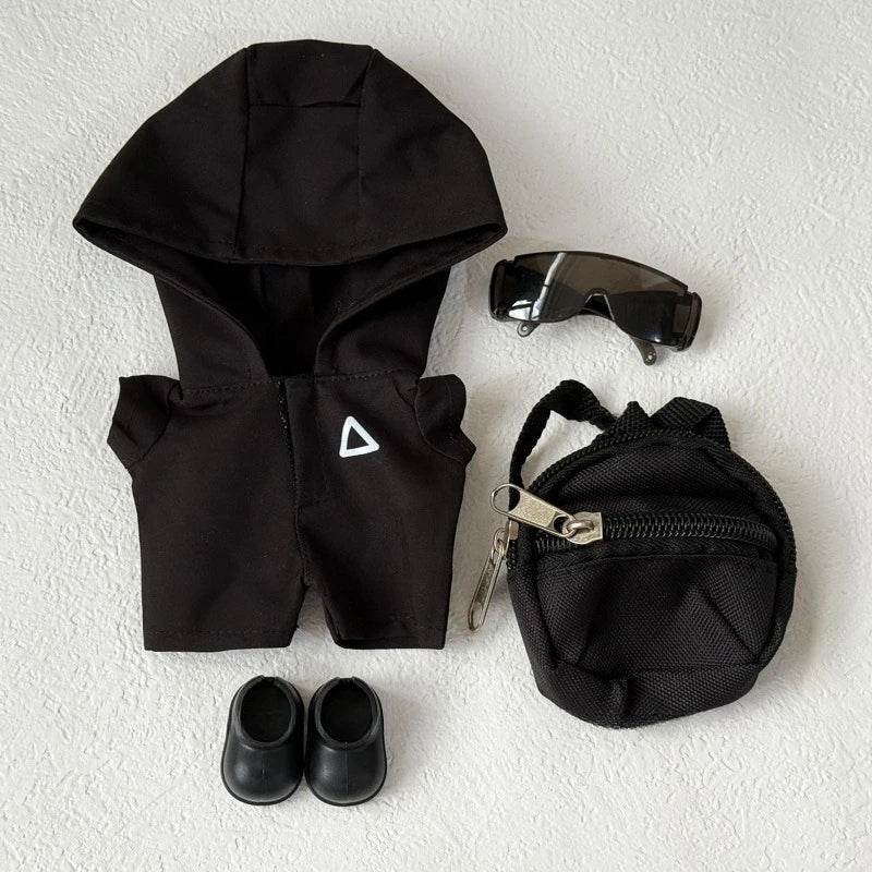 Plush Doll Outfit Squid Jumpsuit Milk Tea Cup Bag Labubu - ToylandEU