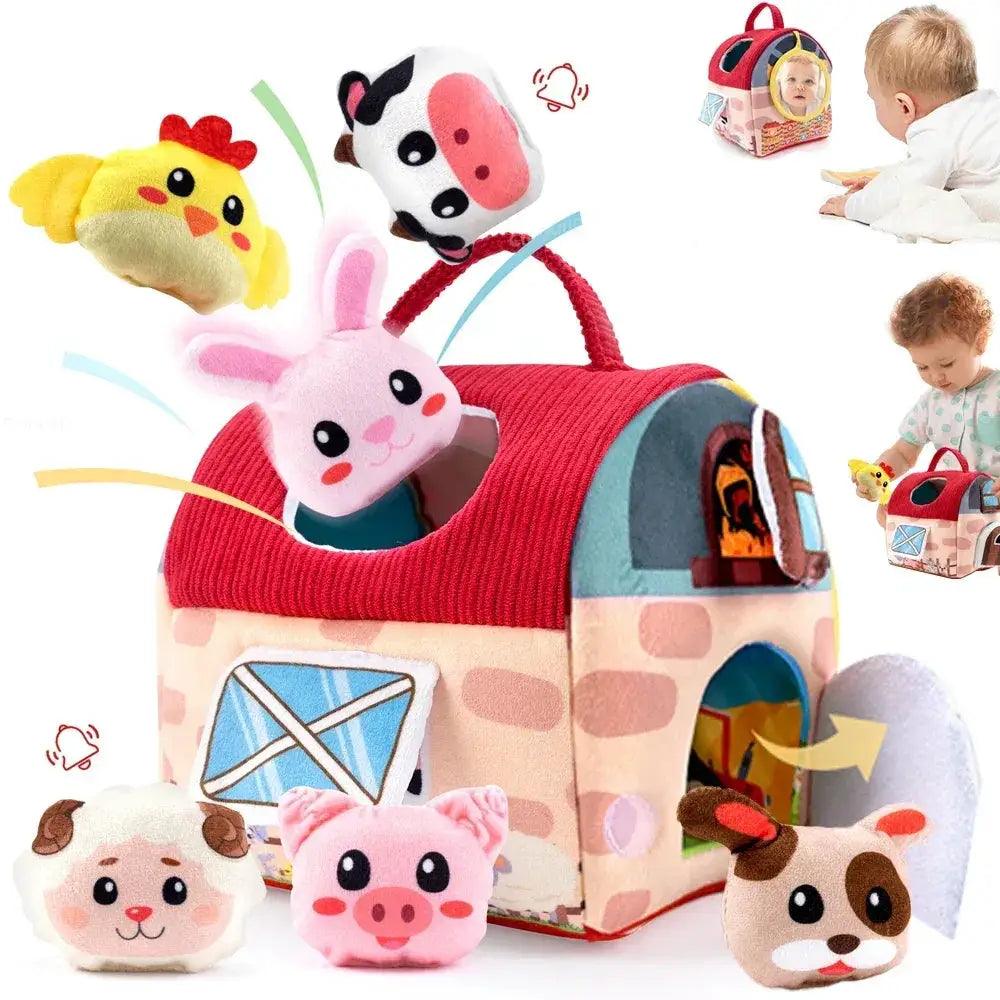  Plush Farm Animals Set Montessori Baby Toy Portable -  ToylandEU™