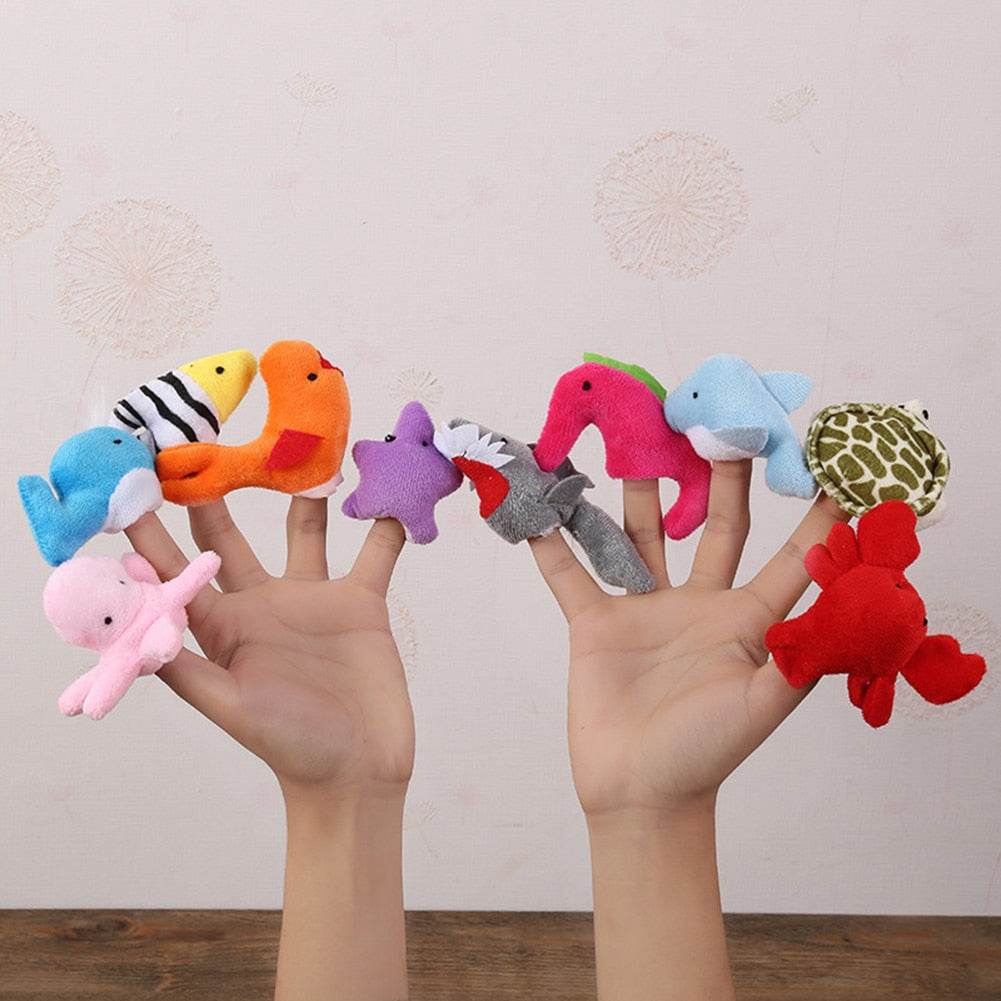 Plush Finger Puppet Animal Collection for Kids' Storytime and Bedtime - ToylandEU