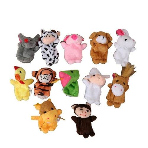 Plush Finger Puppet Animal Collection for Kids' Storytime and Bedtime - ToylandEU
