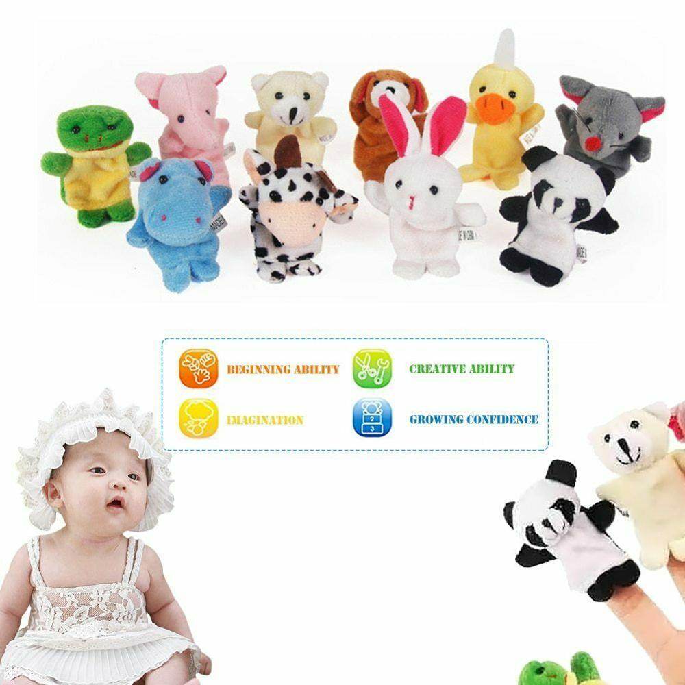 Plush Finger Puppet Animal Collection for Kids' Storytime and Bedtime - ToylandEU