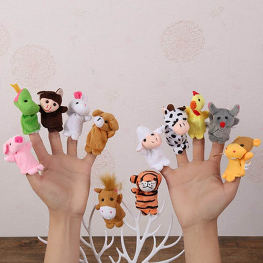 Plush Finger Puppet Animal Collection for Kids' Storytime and Bedtime - ToylandEU