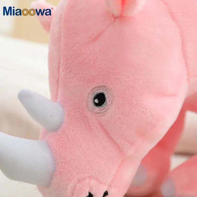  Giant Plush Rhinoceros Toy With Lifelike Comfort Pillow -  ToylandEU™