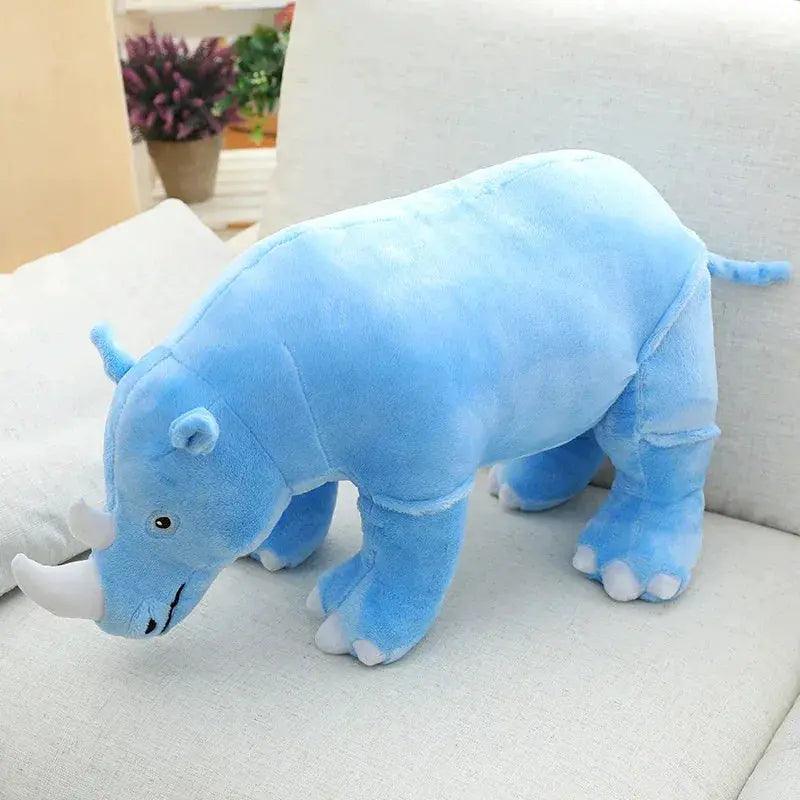  Giant Plush Rhinoceros Toy With Lifelike Comfort Pillow -  ToylandEU™