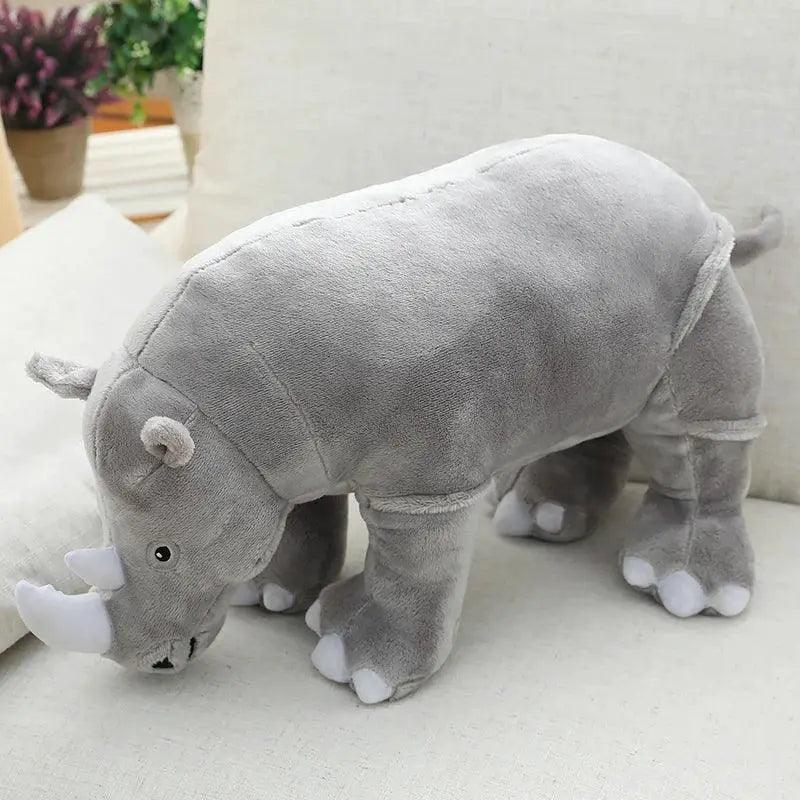  Giant Plush Rhinoceros Toy With Lifelike Comfort Pillow -  ToylandEU™