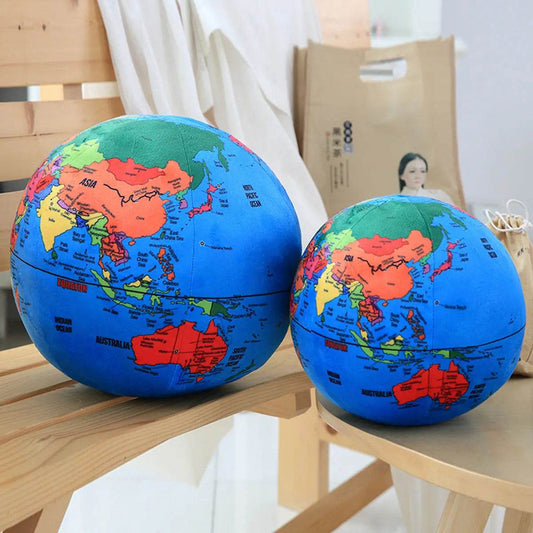 Plush Globe Toy 25 To 32cm Terrestrial Kawaii Gift For Kids - ToylandEU