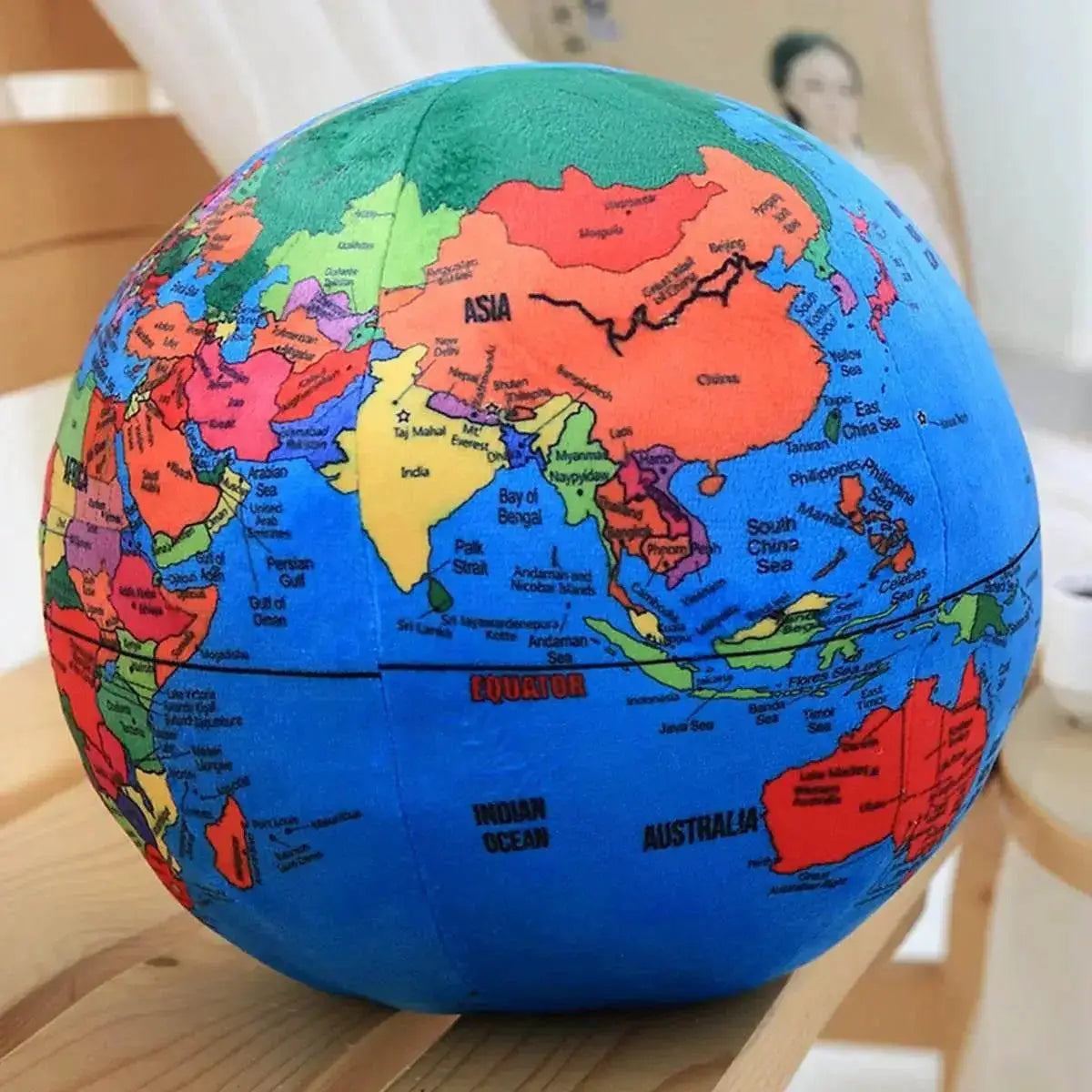 Plush Globe Toy 25 To 32cm Terrestrial Kawaii Gift For Kids - ToylandEU
