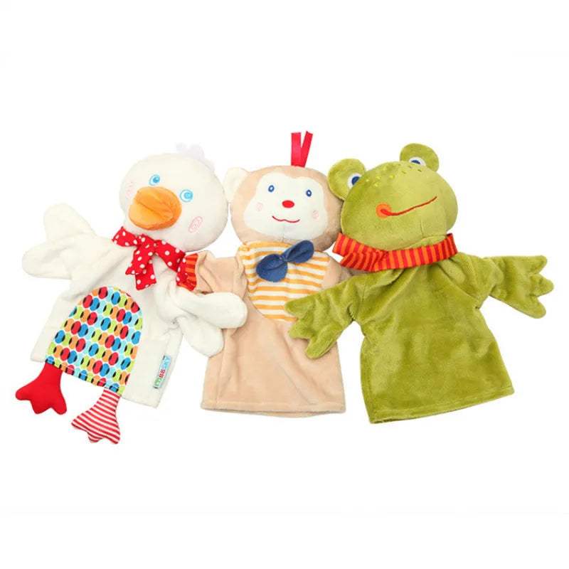 Plush Hand Puppet | 25cm Monkey Duck Pair | Toylandeu™
