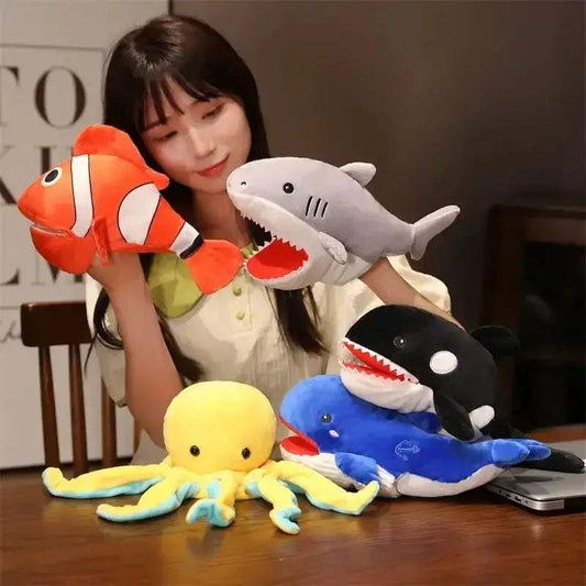  Plush Hand Puppets Lifelike Animal Characters Soft Cotton -  ToylandEU™