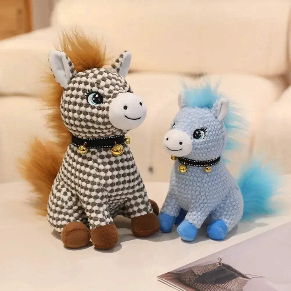 Plush Horse Mascot Bell Toy For Cute Zodiac Pony Gift - ToylandEU