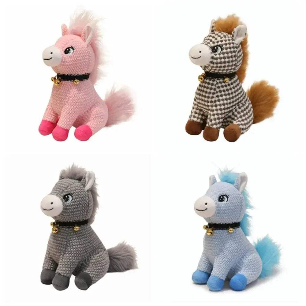 Plush Horse Mascot Bell Toy For Cute Zodiac Pony Gift - ToylandEU