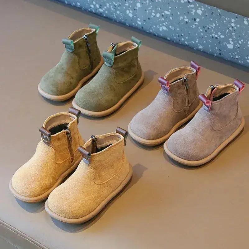 Kids Ankle Boots Winter Warmth Anti Slip Plush Lining -  ToylandEU™