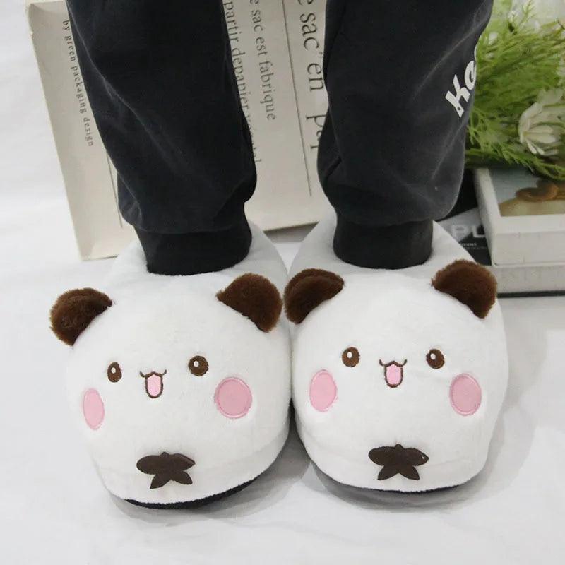 Plush Panda Slippers | Soft Cotton Lining | Toylandeu™