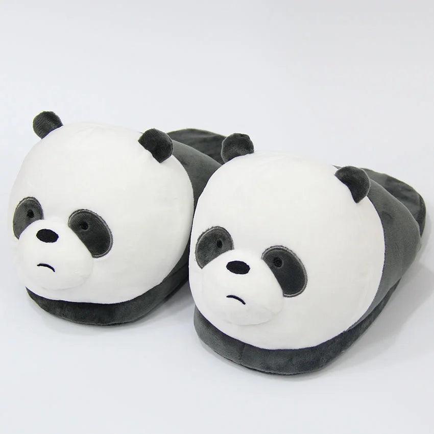 Plush Panda Slippers | Soft Cotton Lining | Toylandeu™