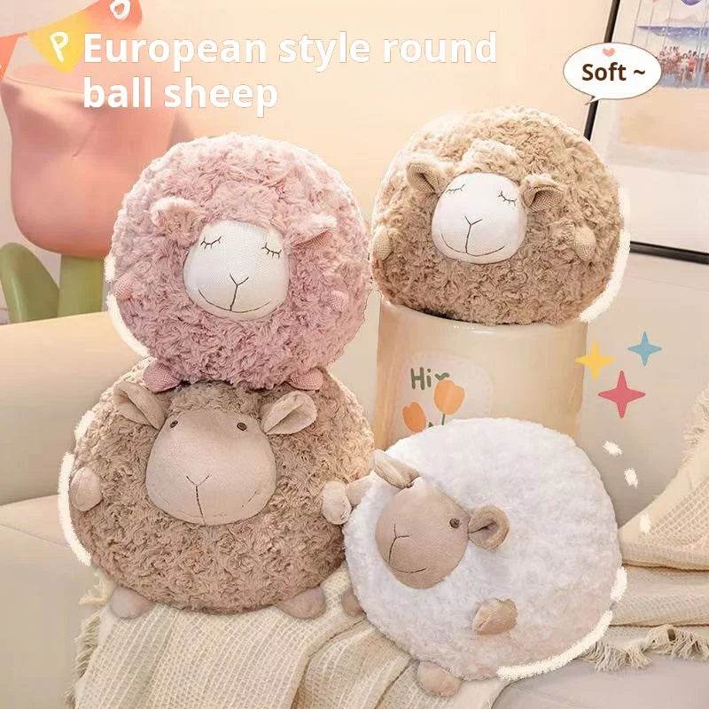 Plush Sheep Doll for Christmas and Thanksgiving Gift Cute Animal Toy Soft Ball 28cm - ToylandEU