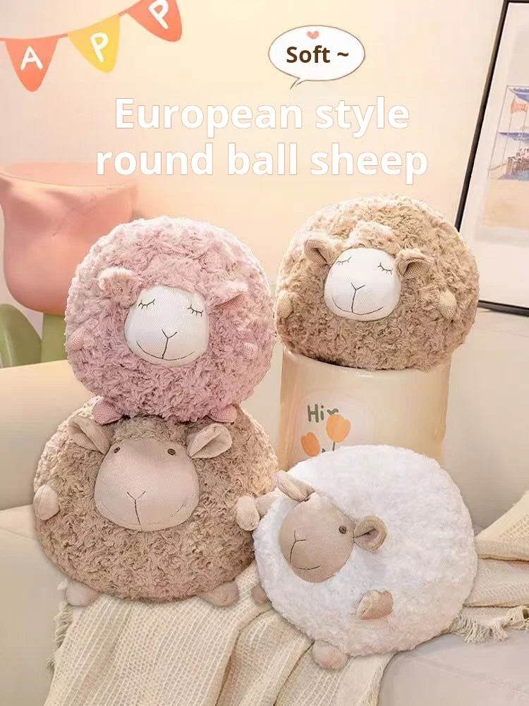 Plush Sheep Doll for Christmas and Thanksgiving Gift Cute Animal Toy Soft Ball 28cm - ToylandEU