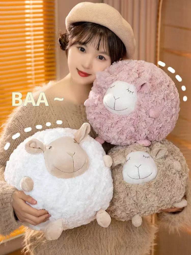 Plush Sheep Doll for Christmas and Thanksgiving Gift Cute Animal Toy Soft Ball 28cm - ToylandEU