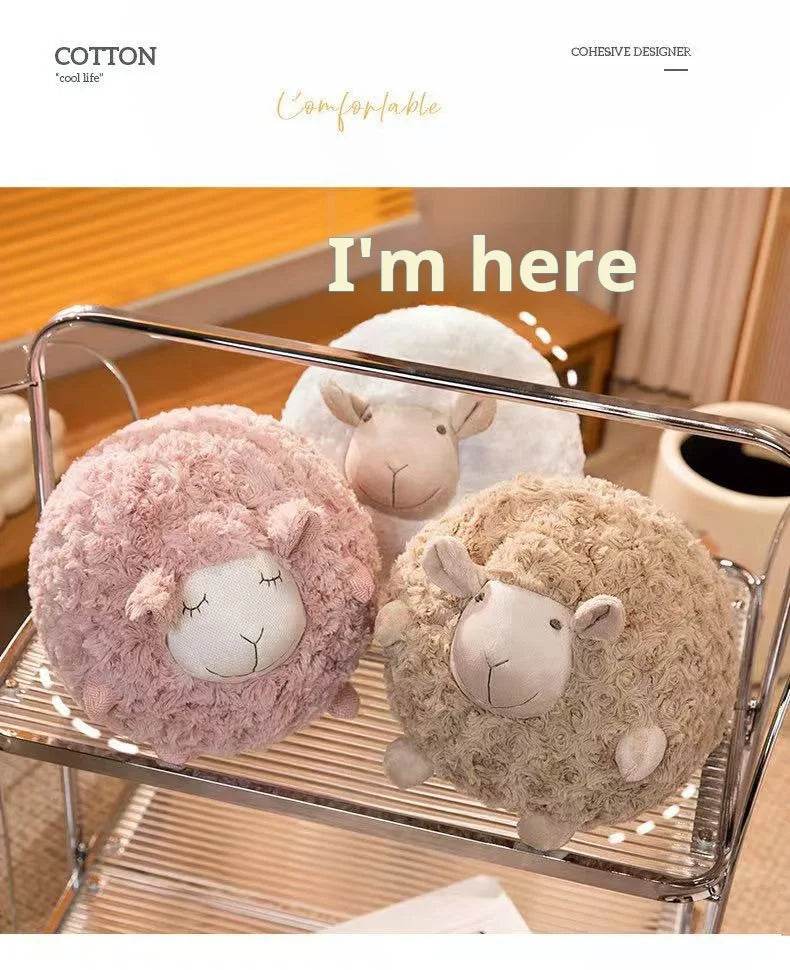 Plush Sheep Doll for Christmas and Thanksgiving Gift Cute Animal Toy Soft Ball 28cm - ToylandEU