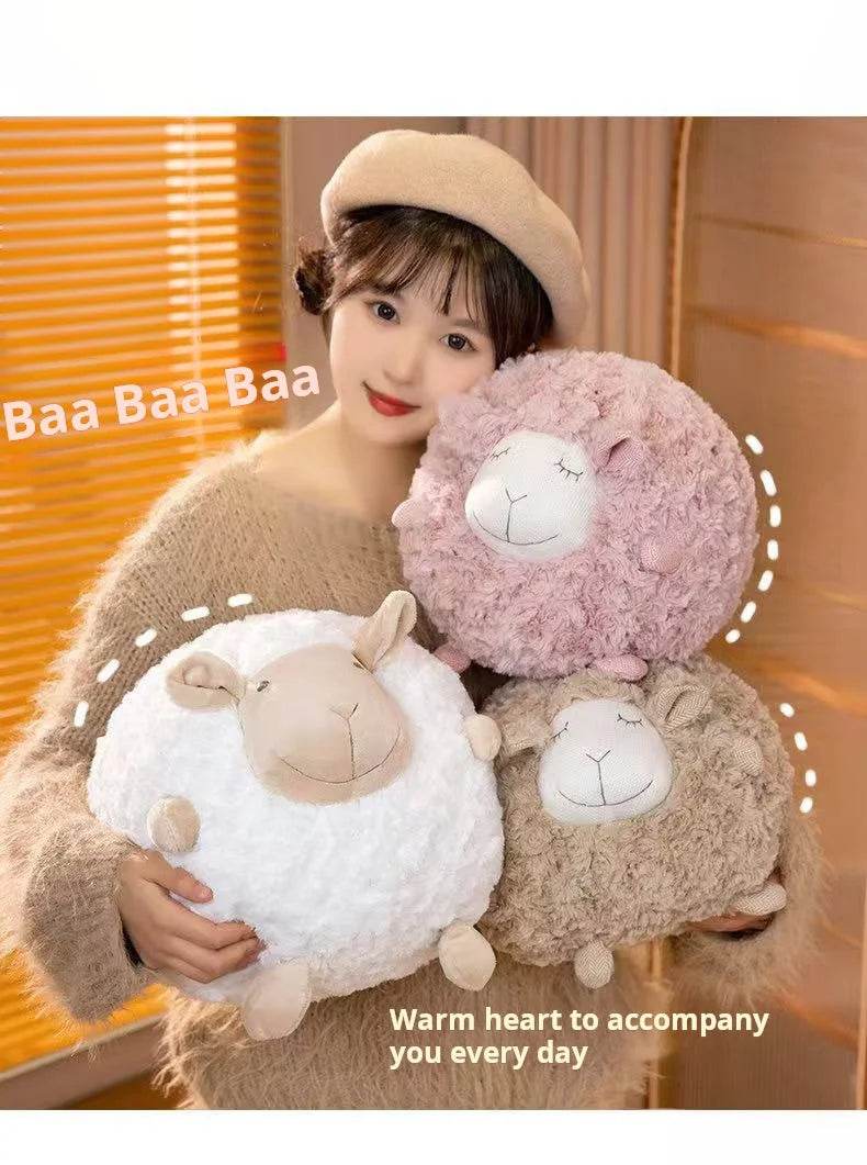Plush Sheep Doll for Christmas and Thanksgiving Gift Cute Animal Toy Soft Ball 28cm - ToylandEU
