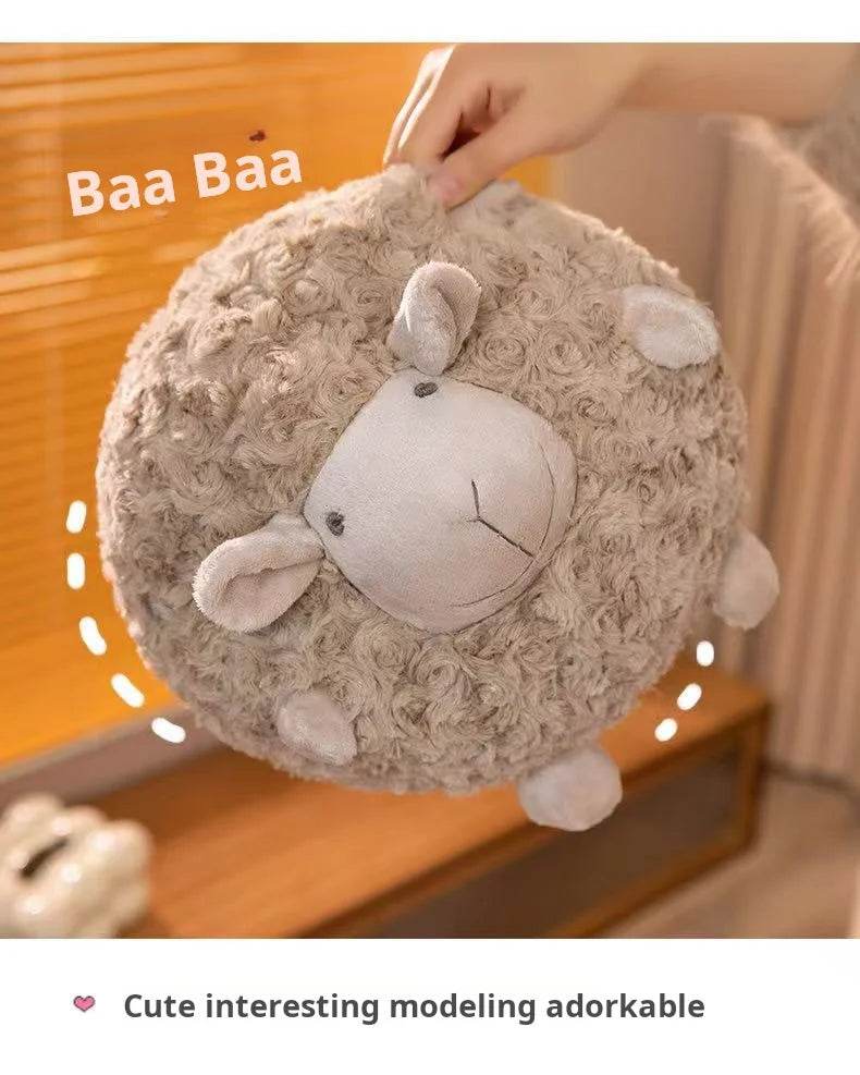 Plush Sheep Doll for Christmas and Thanksgiving Gift Cute Animal Toy Soft Ball 28cm - ToylandEU