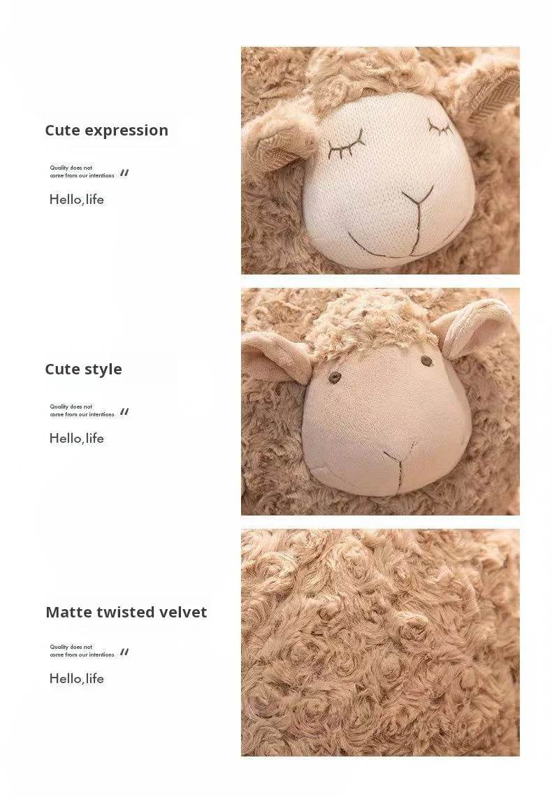 Plush Sheep Doll for Christmas and Thanksgiving Gift Cute Animal Toy Soft Ball 28cm - ToylandEU