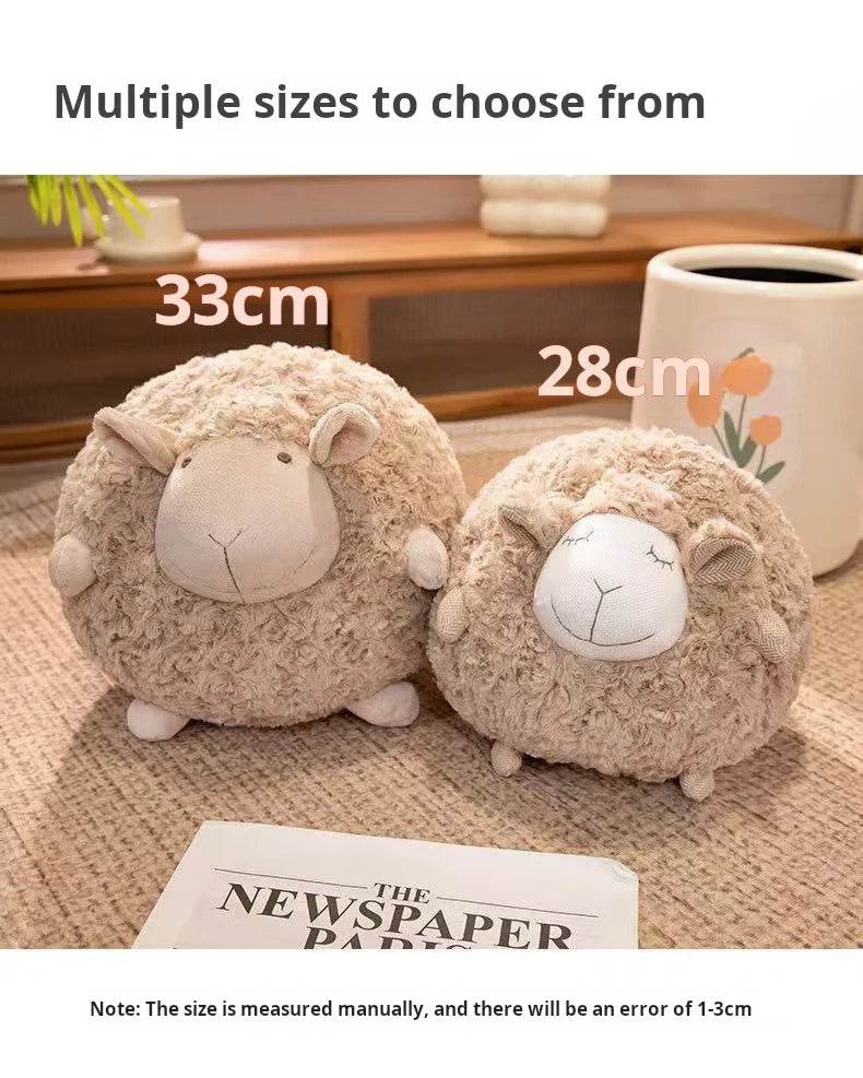 Plush Sheep Doll for Christmas and Thanksgiving Gift Cute Animal Toy Soft Ball 28cm - ToylandEU