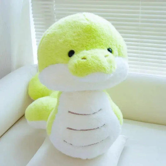  Plush Snake Toy Cute Green For Kids Soft Coiled Friend -  ToylandEU™