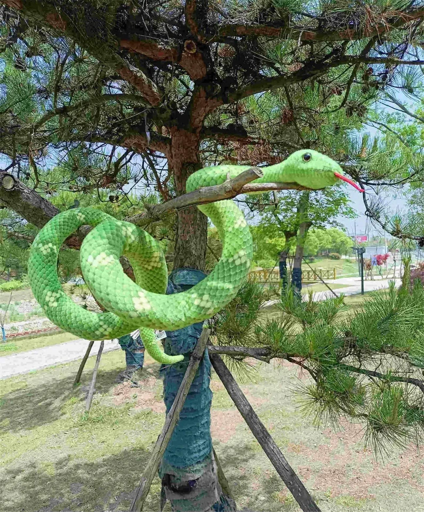 Plush Snake Toy Python Realistic Fake Snake Gift For Kids - ToylandEU