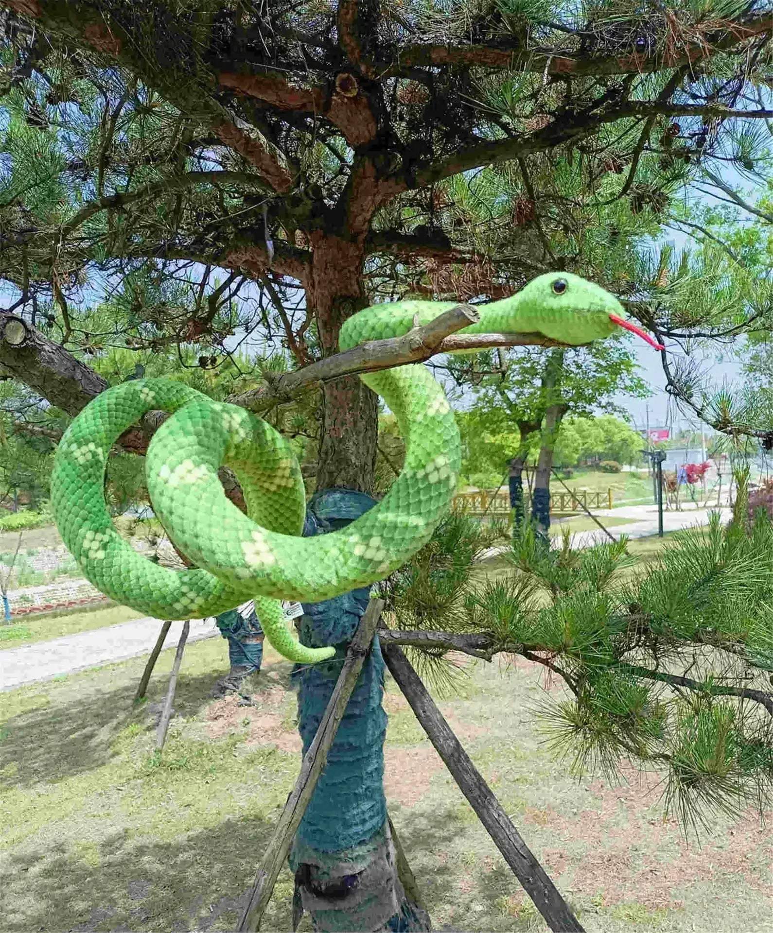 Plush Snake Toy Python Realistic Fake Snake Gift For Kids - ToylandEU