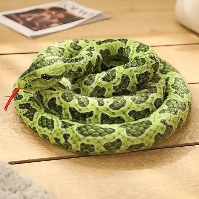 Plush Snake Toy Python Realistic Fake Snake Gift For Kids - ToylandEU