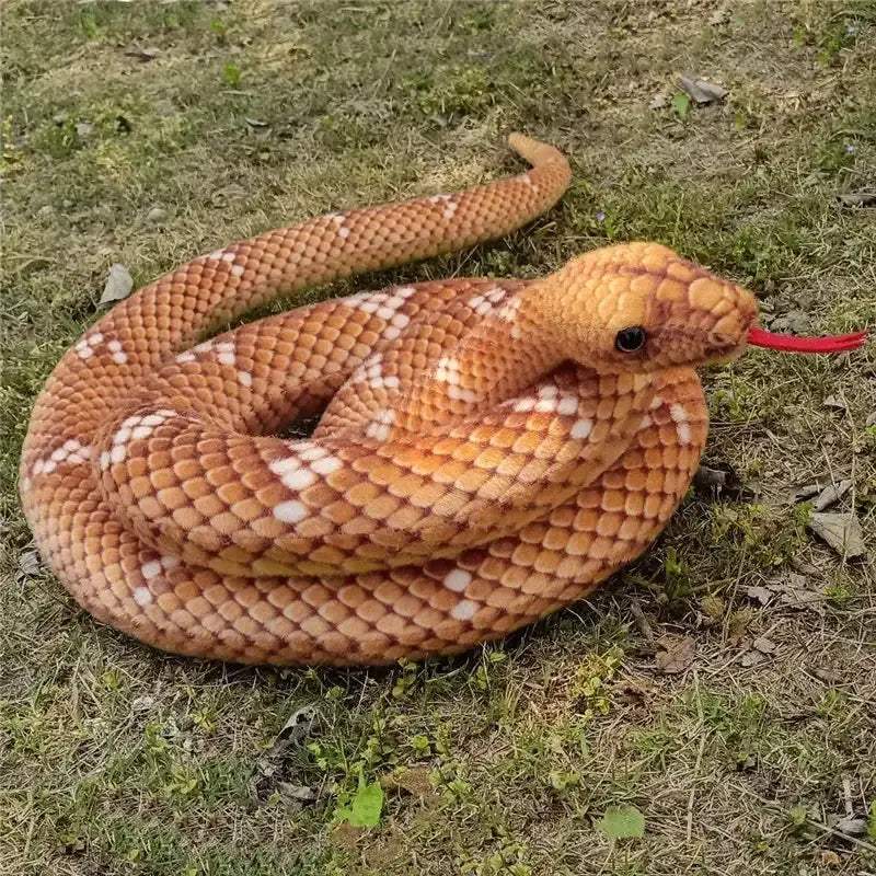 Plush Snake Toy Python Realistic Fake Snake Gift For Kids - ToylandEU