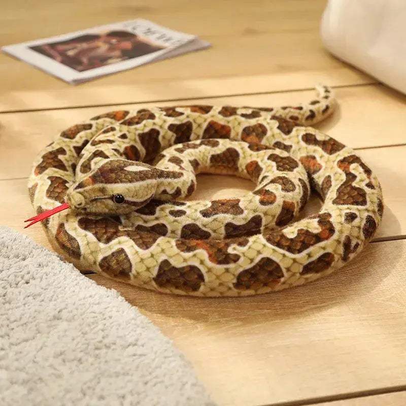 Plush Snake Toy Python Realistic Fake Snake Gift For Kids - ToylandEU