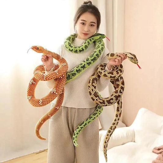  Plush Snake Toy Realistic Python Safe Gift For Kids -  ToylandEU™