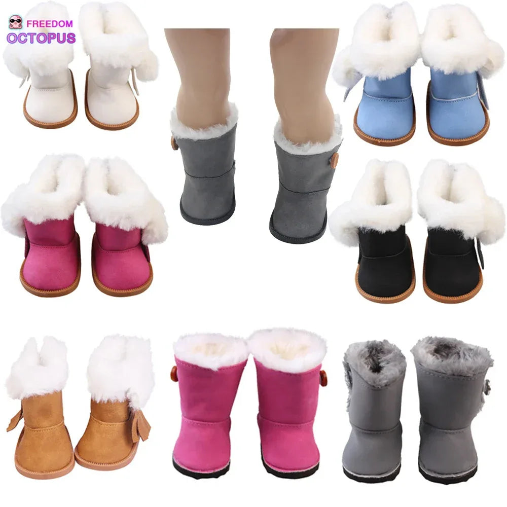 Plush Snow Boots For 18 Inch Dolls Our Generation Gift - ToylandEU