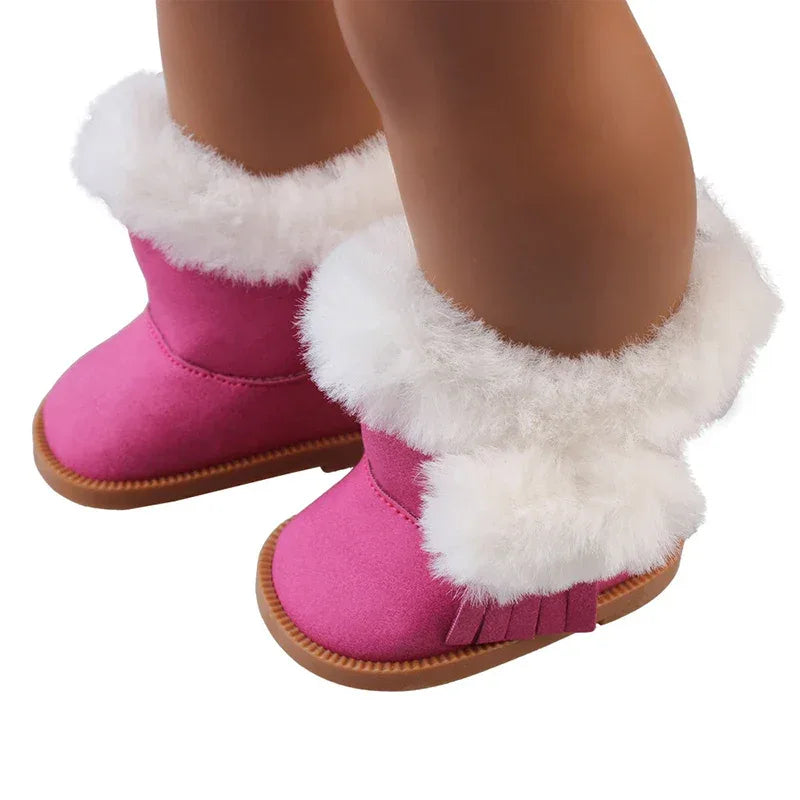 Plush Snow Boots For 18 Inch Dolls Our Generation Gift - ToylandEU