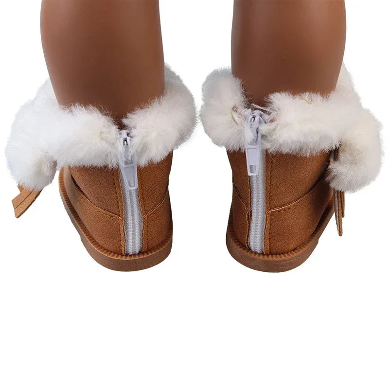 Plush Snow Boots For 18 Inch Dolls Our Generation Gift - ToylandEU