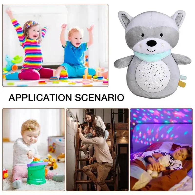 Plush Star Projector Bear: Soothing LED Night Light for Kids - ToylandEU