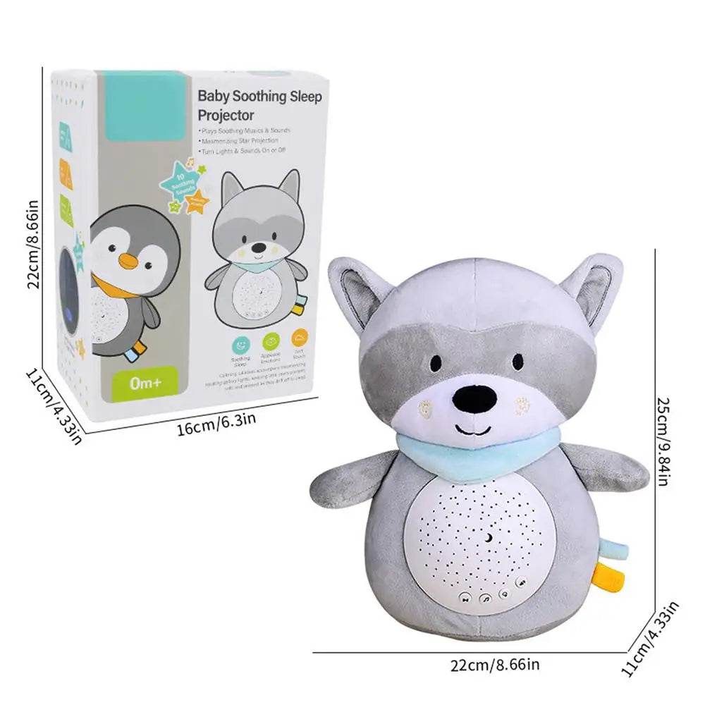 Plush Star Projector Bear: Soothing LED Night Light for Kids - ToylandEU