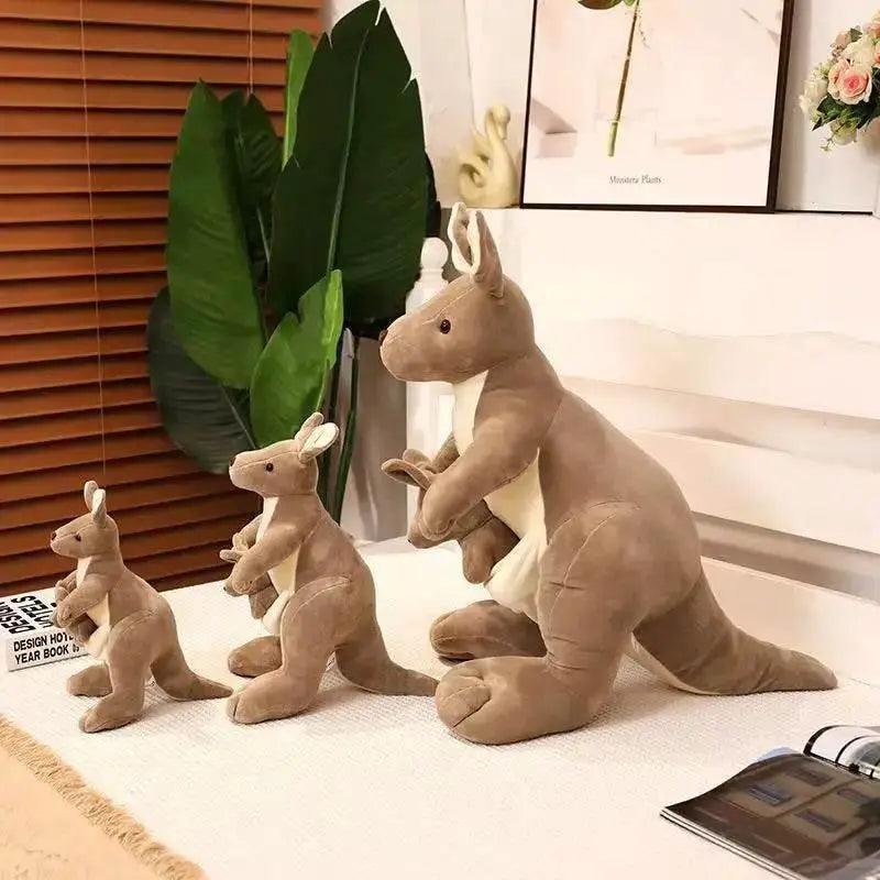  27/35/60cm Mother and Child Kangaroo Doll Simulation Plush Toy Handmade Cartoon Anime Pillow Cushion Home Decor -  ToylandEU™