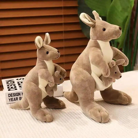  27/35/60cm Mother and Child Kangaroo Doll Simulation Plush Toy Handmade Cartoon Anime Pillow Cushion Home Decor -  ToylandEU™