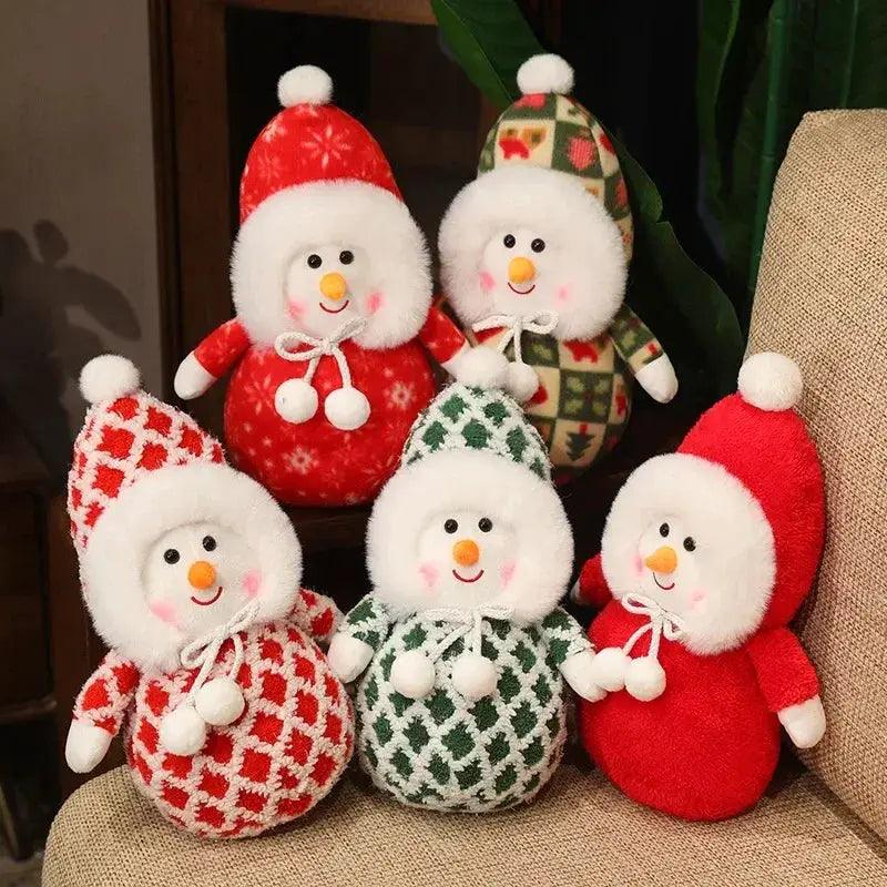  Kawaii Snowman Plush Toy Dress Up 35cm Deluxe Gift -  ToylandEU™