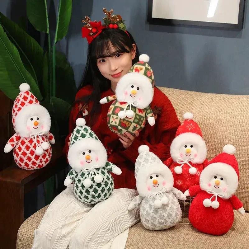  Kawaii Snowman Plush Toy Dress Up 35cm Deluxe Gift -  ToylandEU™