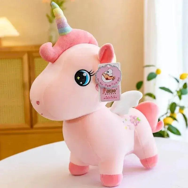 Cartoon Anime Plush Toy Cute Unicorn Pink Embroidery Pony Pillow for Room Decoration Girl Birthday Gift -  ToylandEU™