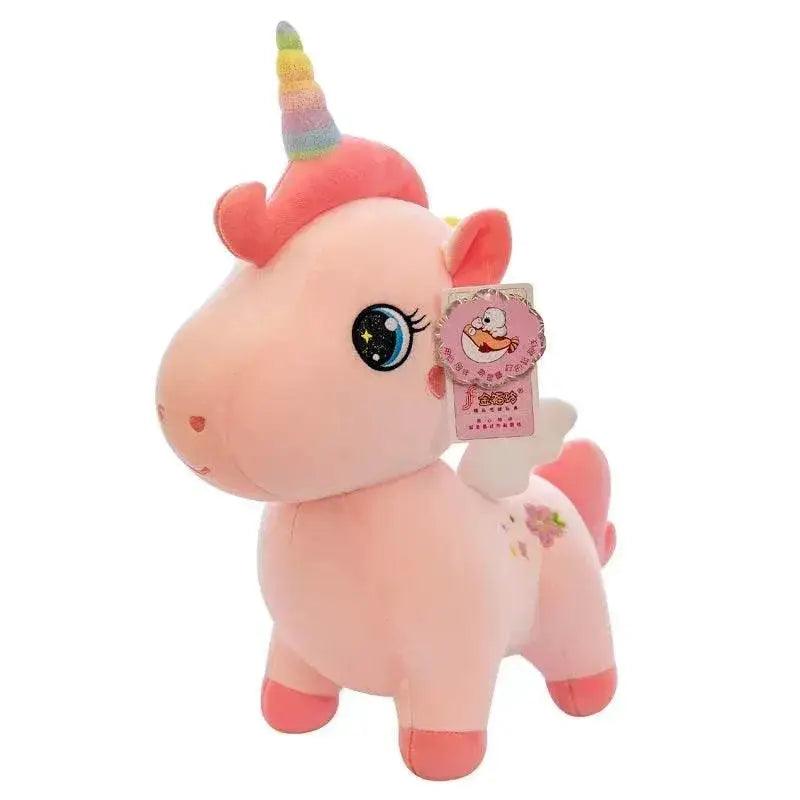  Cartoon Anime Plush Toy Cute Unicorn Pink Embroidery Pony Pillow for Room Decoration Girl Birthday Gift -  ToylandEU™
