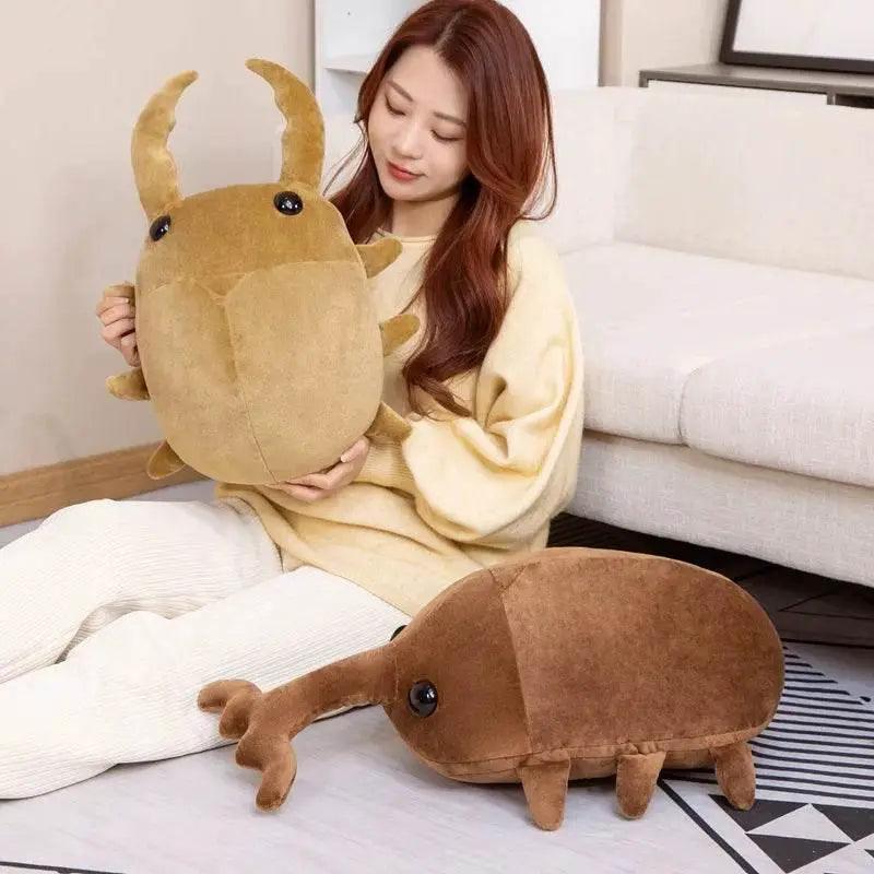  Hot 1pc 50cm 60cm Creative Simulation Insect Plush Toy Kawaii Beetle Pillow Kids Boys Birthday Gift -  ToylandEU™