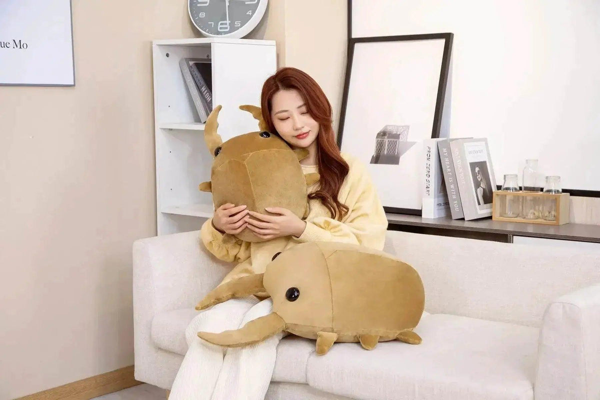  Hot 1pc 50cm 60cm Creative Simulation Insect Plush Toy Kawaii Beetle Pillow Kids Boys Birthday Gift -  ToylandEU™