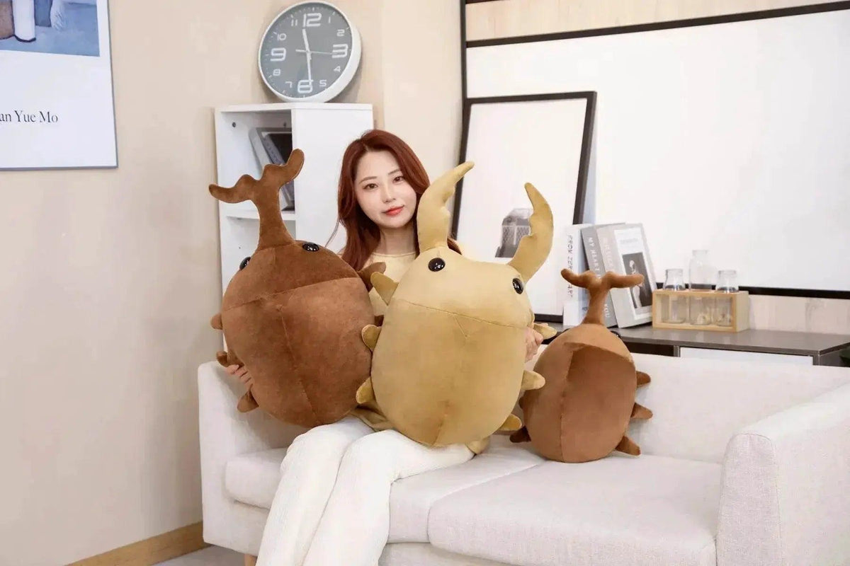  Hot 1pc 50cm 60cm Creative Simulation Insect Plush Toy Kawaii Beetle Pillow Kids Boys Birthday Gift -  ToylandEU™