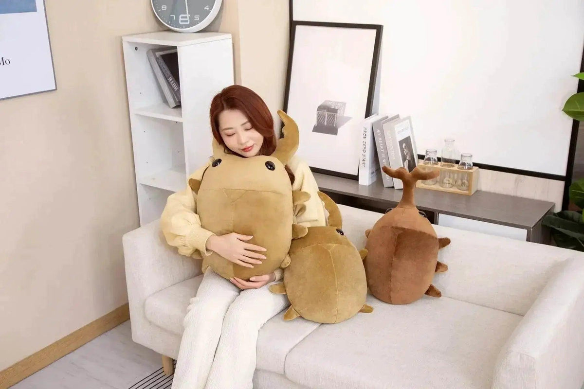  Hot 1pc 50cm 60cm Creative Simulation Insect Plush Toy Kawaii Beetle Pillow Kids Boys Birthday Gift -  ToylandEU™